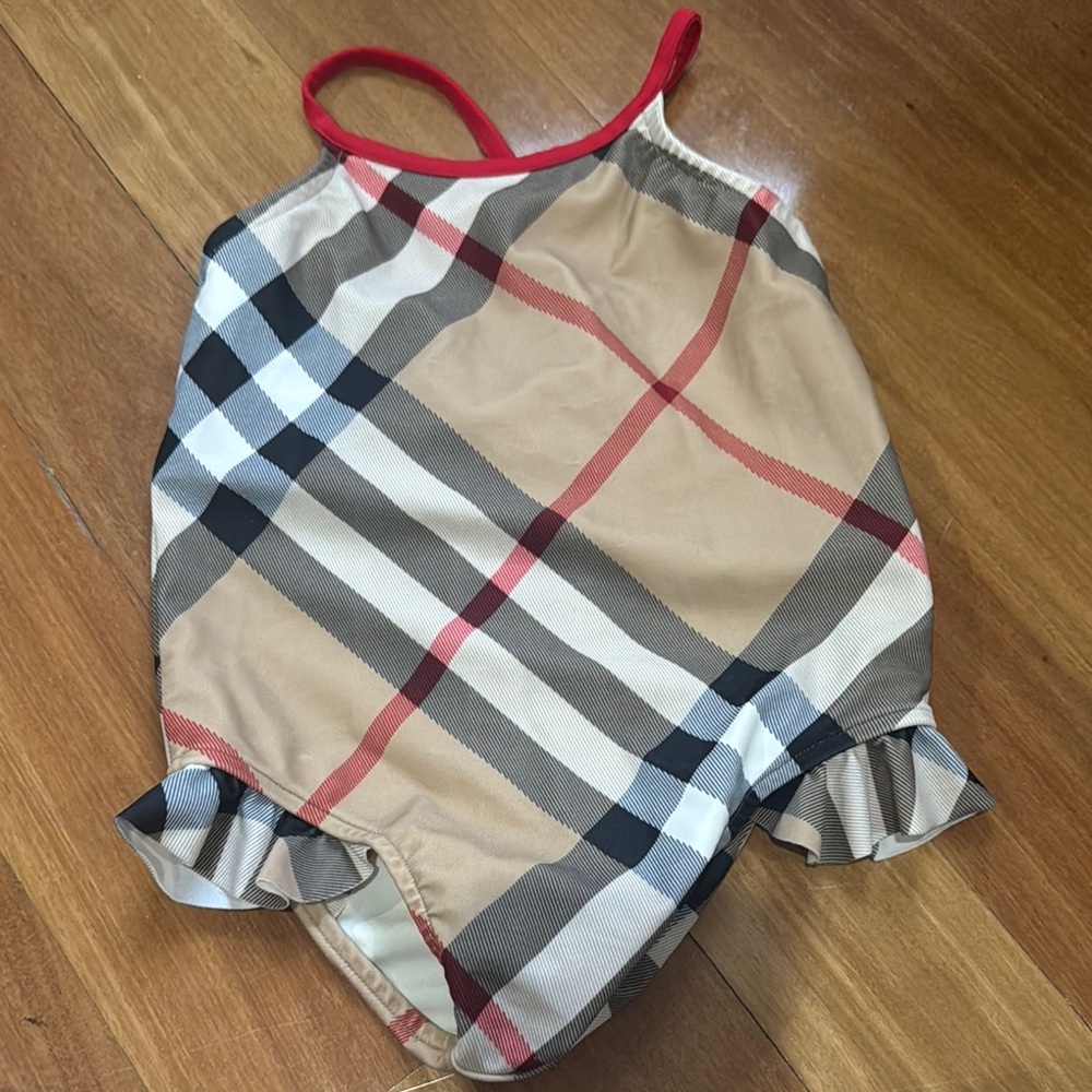 Burberry Checkered Swimsuit
